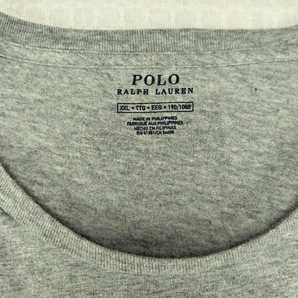 Polo Ralph Lauren Mens XXL Gray Offshore‎ Sailing Team Graphic T-Shirt USA Flag